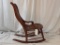 Antique Cane & Wood Rocker Early 1900s