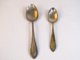 Sterling Silver Spoons: Qty2, 55g (1.9oz)