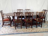 CHIPPENDALE DINING ROOM TABLE SET