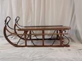 GORGEOUS ANTIQUE SLED COFFEE TABLE