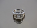 Sterling Vintage Diamond Ring 0.05ct (1/20ct)  4g