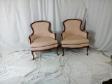 BLUSH PINK VICTORIAN STYLE CHAIRS