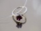 Sterling Red Gemstone Solitaire Ring, 2g (0.1oz)