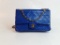 BLUE LEATHER CHANEL PURSE