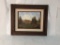 FRAMED SCENIC MOUNTAIN PAINTING