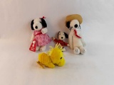 1958/1960 Snoopy & Friends Plush Toys