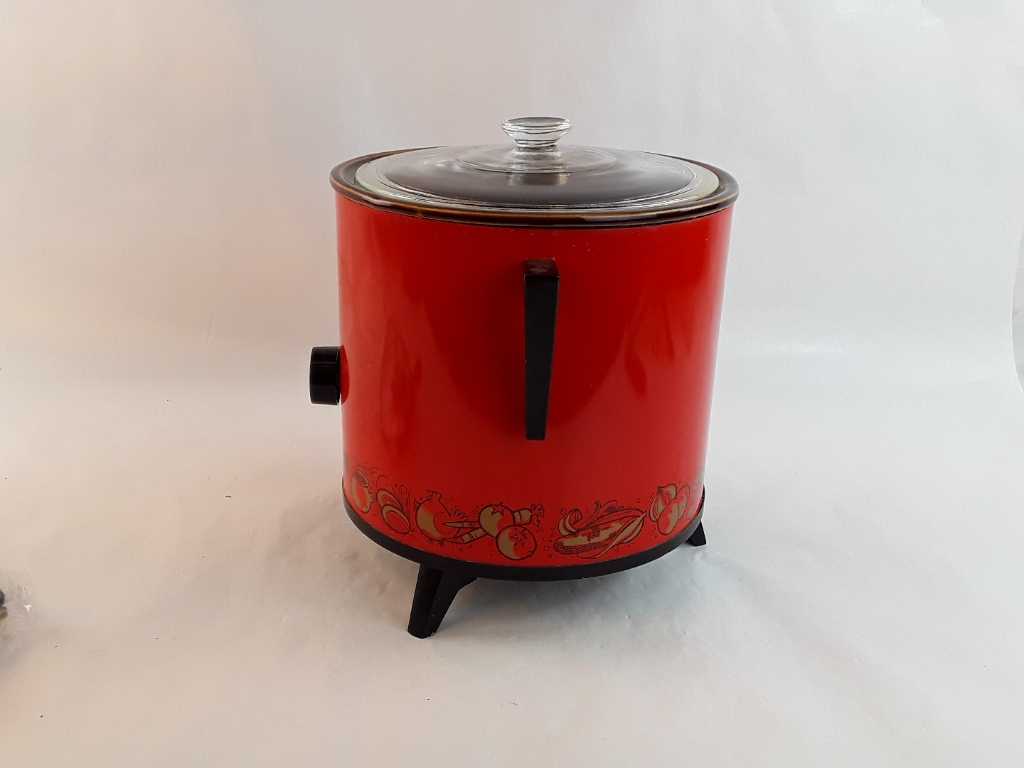 Sold at Auction: Vintage Rival Crock Pot Stoneware Slow Cooker 3.5 quart