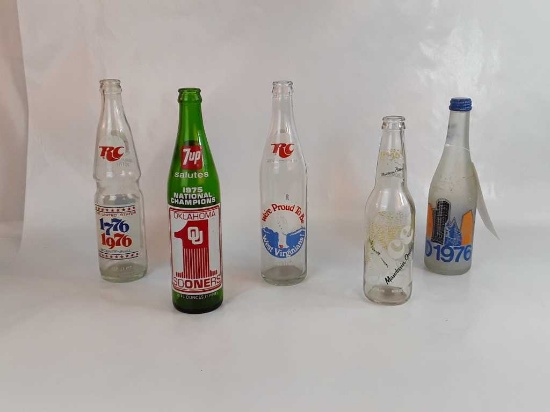 5 VINTAGE BOTTLES