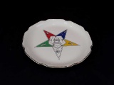 22K Rim- Eastern Star Freemason Plate
