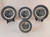 4 CURRIER & IVES PLATES