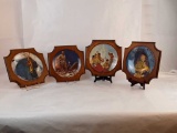 SET OF 4 NORMAN ROCKWELL PLATES