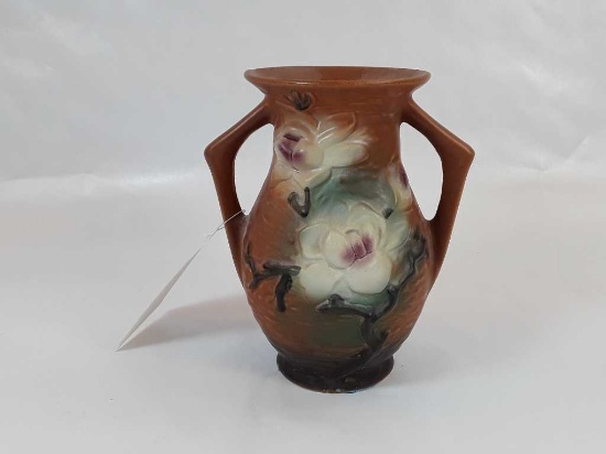 VTG ROSEVILLE POTTERY TWO HANDLED VASE