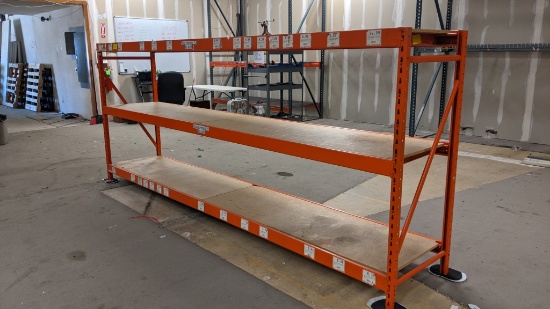 Orange Industrial Shelving Unit - One Piece
