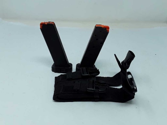 KCI HOLSTER WITH 2 @ 45 CAL MAGAZINES