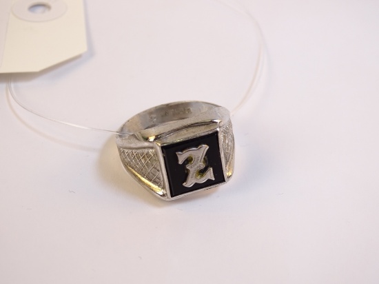 Sterling Monogram "Z" Ring, 7g (0.2oz)