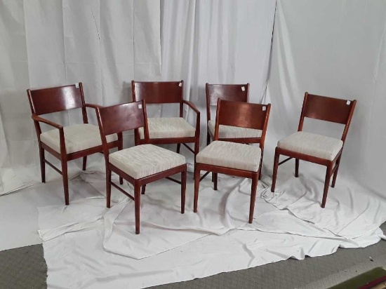 SET OF 6 DINING CHAIRS.