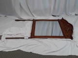 Large Wood Frame Dresser Mirror