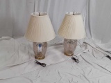 PEARL & GOLD GLASS TABLE LAMPS