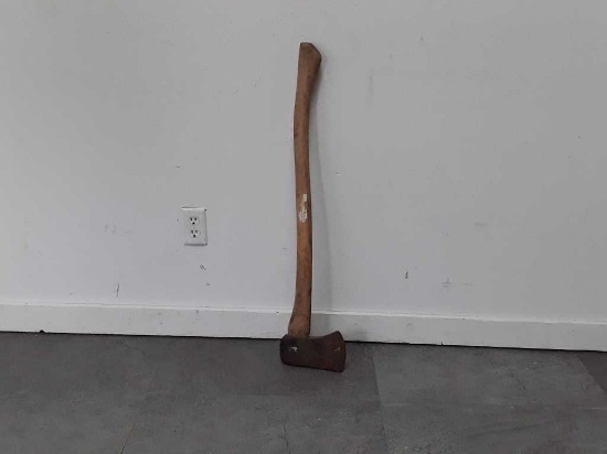 LARGE VINTAGE WOODEN AXE