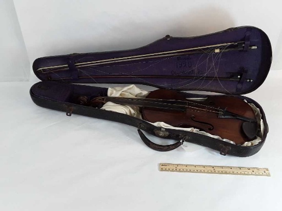 ANTIQUE 4/4 LALSO VIOLIN AND CASE