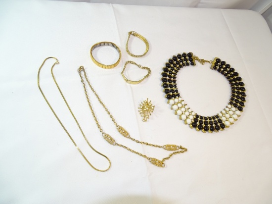 Goldtone Fashion Necklaces, Brac, Pins