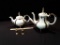 VINTAGE HAND MADE TEA & COFFEE POTS