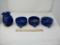 BLUE CERAMIC CASCADE BOWLS & PLANTER