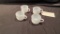 4 MILKGLASS PUNCH GLASSES