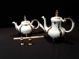 VINTAGE HAND MADE TEA & COFFEE POTS