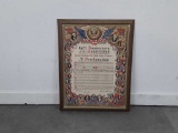 FRAMED 150TH ANNIVERSARY OF THE CONSTITUTION