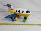 1980 FISHER PRICE FUN JET AIRPLANE W/PEOPLE