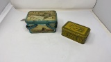 2 VINTAGE TIN BOXES