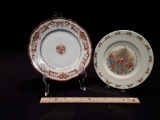 PAIR OF HALLMARKED BUNNYKINS/ LIMOGES PLATES