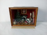 HANDMADE MINIATURE VICTORIAN CHRISTMAS DISPLAY