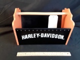 HARLEY DAVIDSON WOODEN TOOL BOX