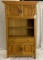 LARGE WOODEN DISPLAY HUTCH/PIE SAFE