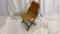 Antique Wood Folding Chair