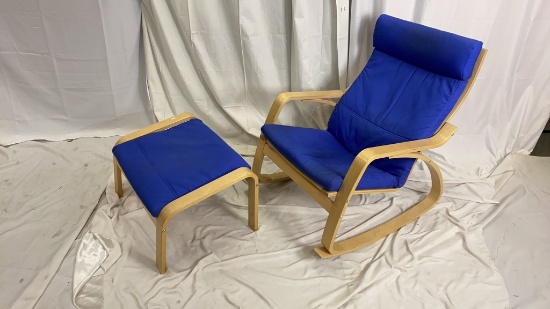 Modern Design Rocking Chair and Stool