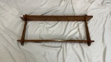 WALL HANGING SHELF W/ HOOKS