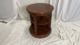 CIRCULAR LAZY SUSAN SIDE TABLE