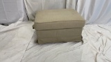 BEIGE STORAGE OTTOMAN