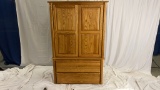 WOODEN 4-DRAWER ARMOIRE