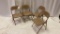 Set of 4 Metal Folding Chairs