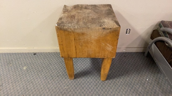 Large Wood Block Table