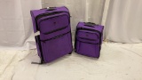 Set of 2 TCL Purple Rolling Luggage