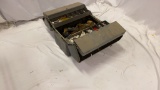 Vintage Metal Bifold Tool Box