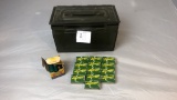 Vintage Ammo Can & 13 Boxes of .22 Cal Ammo