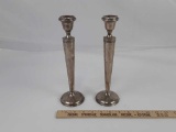 REVERE STERLING WEIGHTED CANDLE STICKS