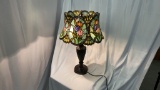 Leaded Stained Glass Tulip Lamp