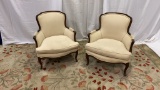 Pair of Upholstered Accent Armchairs.